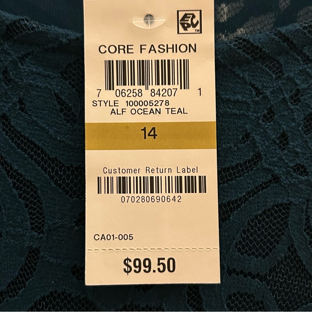 NWT Alfani Lace Cocktail Dress Size 14 - Picture 10 of 11